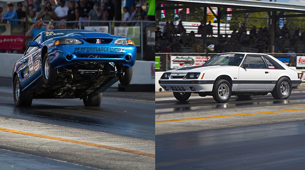 The Street Stick and Pro Stick winners of the TREMEC Stick Shift Shootout at the 2025 Holley Ford Fest at Beech Bend Raceway